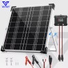 VOLTSET Solar Battery Trickle Charger 20W 12V Solar Panel Maintainer
