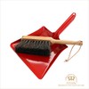 Redecker Mini Dust Pan Set, Large, Red