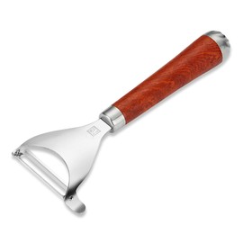 1 Pcs Stainless Steel Speed Peeler, Vegetable Peeler with Wooden Handle, 304 Stainless Steel Vegetable Peeler,Wooden Handle Y-Peeler,with Eye Remover&Sharp Blade,for Vegetable Fruits Kitchen Utensil.