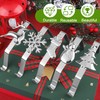 Aodaer Pack of 5 Christmas Stocking Holder Hooks Metal Fireplace
