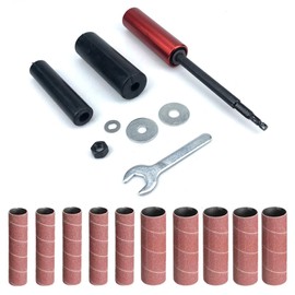 MagiDeal Rubber Sanding Drum Sleeves Kit Sanding Tools Sanding Sleeves Universal 120 Grit Sandpaper for Drill Spindle Sanders Grinding
