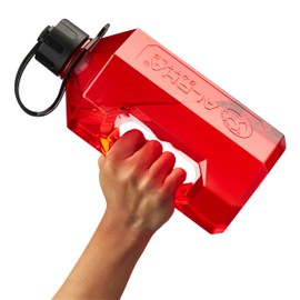 Alpha Designs | XXL Gym Water Bottle 2L | 2.4 Litre / 2400ml Large Jug | BPA Free & Leakproof Keg | Red