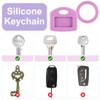 40 Piece Keycap Set with Labels Square and Round Plastic