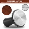 hicoosee Kaffee Tamper 51 mm, 304 Edelstahl Espresso Tamper mit