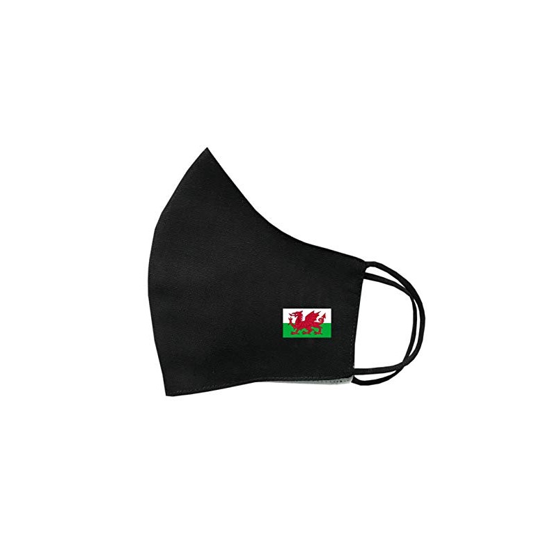 inking house Welsh Flag Cotton Face Mask Protective Covering Washable