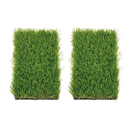 KuGuo Artificial Grass Mini Mat Indoor Outdoor DenseTurf Multi-Purpose Home Decor DIY Fake Grass Mats 6x9.5 Inches (15cm x 24cm) (2, Summer Grass)