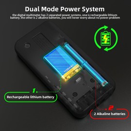 Digital Multimeter Voltage Tester Kit BSIDE S30X+X1 Smart Multimeter and Non Contact Voltage Detector Pen, Electricien Combo Kit Electronic LED Automotive Multimeter Set with Alligator Clip