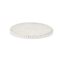 White Beaded Lazy Susan