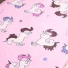 NATURETY Bedding Fitted Sheet with Deep Pocket,Cute Unicorn Printed Soft