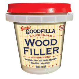 Goodfilla Ash, 8 oz, Wood and Grain Filler, Stainable, Tintable, Sandable, Zero waste, Non-Toxic, USA made