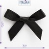 Italian Options Satin Craft Bows 100-Piece Pack, 3 cm Bow