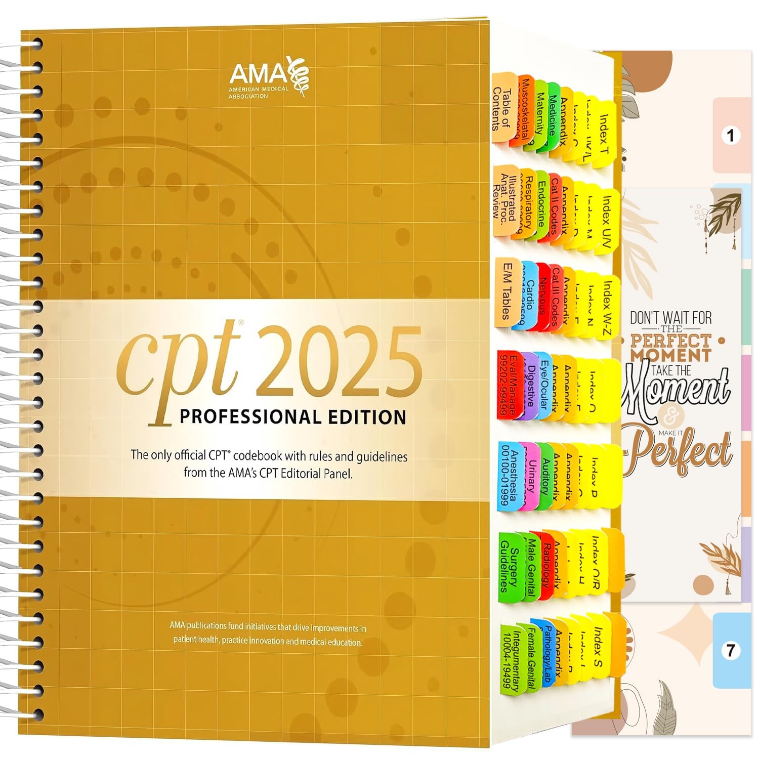 Index Tabs for CPT 2025 Professional Edition. Color-Coded and Laminated ...
