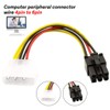 4-Pin Molex to 6-Pin PCI- Express PCIE Adapter Power Cables,