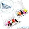 10pcs Spinner Lures Baits with Tackle Box for Freshwater Bass