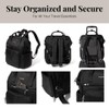 Baggallini Securtex Anti-Theft Windsor Backpack for Travel, Work & Collage,