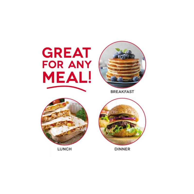 mybe Nonstick Electric Griddle | Include Drip Tray and recipe