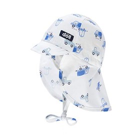 Döll Baby Boys' Tie Hat with Peak and Neck Protection Hat, Dream Blue 3510
