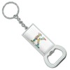 GRAPHICS & MORE Letter K Floral Monogram Initial Keychain Rectangle