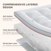 Bedsure Queen Mattress Topper, 900GSM Thick Soft Pillow Top Mattress