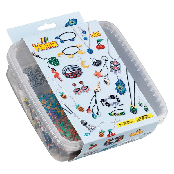 Hama Perlen 5403 Set Kreativbox mit ca. 10.500 bunten Mini