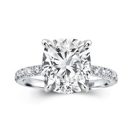 RODIFFY 3.0CT Cushion Cut Engagement Ring,Simulated Ring,925 Silver Promise Ring (Size:9)