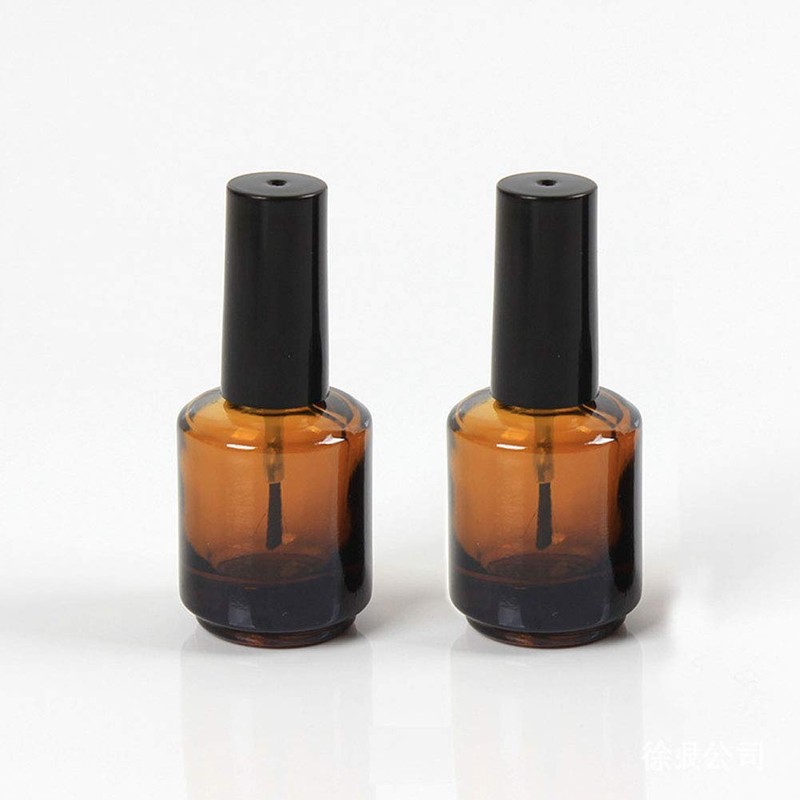 6Pcs 15ml(1/2 oz) Empty DIY Nail Polish Bottles Cylindrical Glass