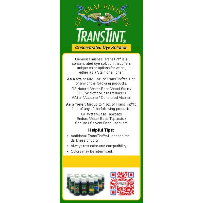 Transtint Dyes, Bright Red