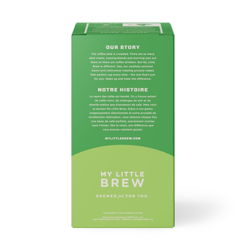 My Little Brew - Natural Decaf, Single Serve K-cup Pod,