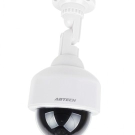 Pillar-Type Round Dummy CCTV Fake Surveillance Camera Security Deterrent