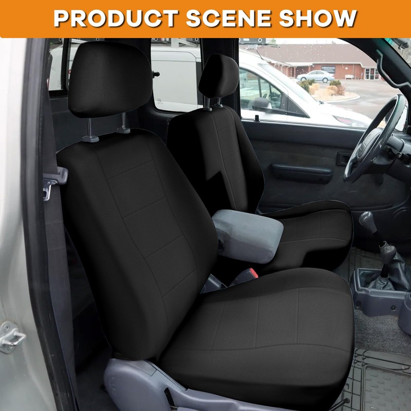 Kistrba Truck Seat Cover Compatible with 1995-2000 Toyota Tacoma, Knitted