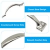 4 Pcs 5.5 Inch Vintage Barn Door Pulls, Silver