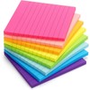 8 Pads-GJNMYSD Lined Sticky Notes 102 x 102 mm Bright