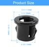 Zorveiio 50 Pcs Black Cable Snap Bushing,3/8" Snap Bushing Grommet