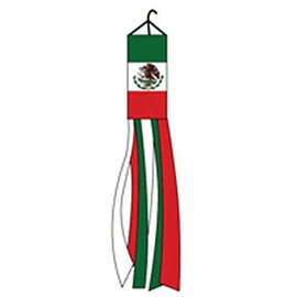 Vista Flags Mexico Windsock Mexican Polyester 60 Inch Outdoor Garden Wind Sock Decoration