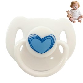 Doll Magne/tic Pacifier,Magne/tic Dummy for Reborn Dolls,Simulation Mag/netic Do/ll Pacifier,Reborn Do/ll Accessories,Dol/l Dummy for Pretend Play & Rebor/n Dol/l Care(White)