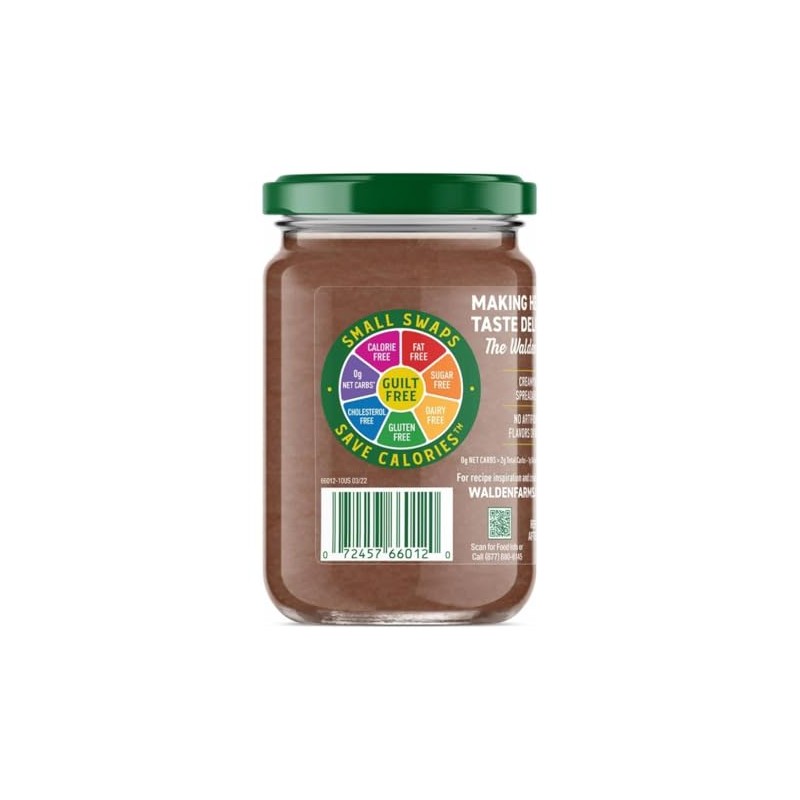 Walden Farms Chocolate Peanut Spread – Zero Calorie, Low Carb,