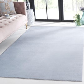 SAFAVIEH Loft Collection Area Rug - 3' x 5', Light Blue, Solid Design, Non-Shedding & Easy Care, Ideal for High Traffic Areas in Living Room, Bedroom, Dining Room (LFT315L-3)