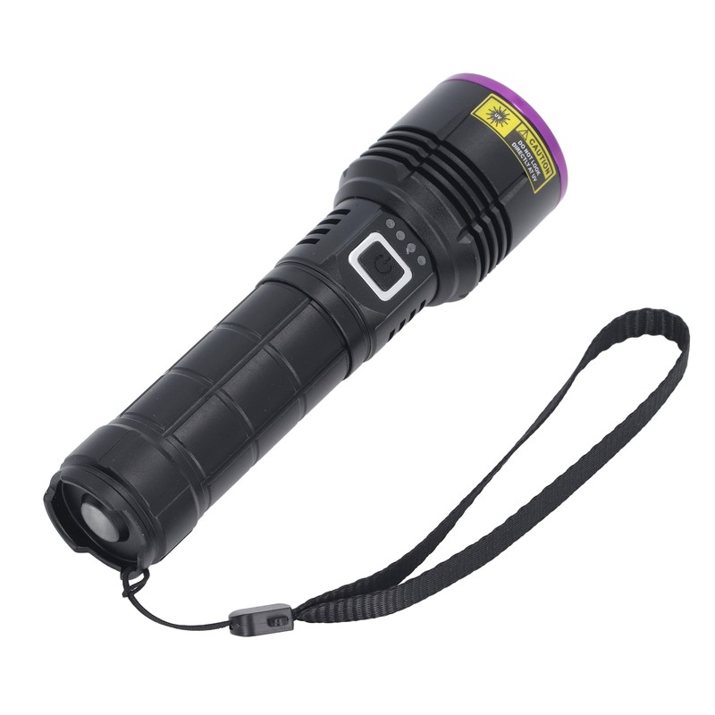 365nm UV Flashlight USB Rechargeable Portable Ultraviolet Torch Light Pet