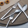 Alata Cube 40-Piece Forged Stainless Steel Flatware Set Cutlery Set,