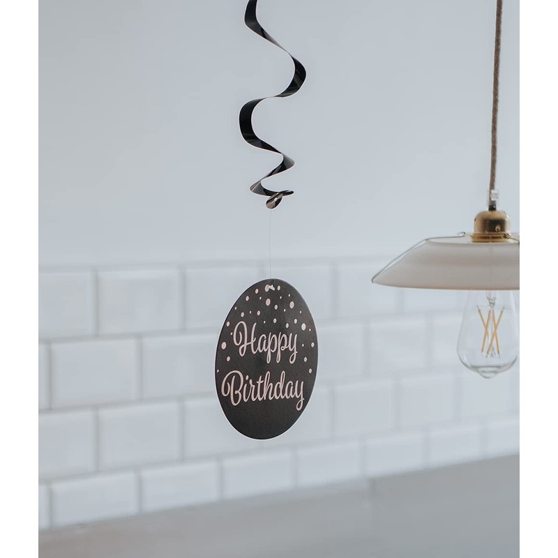 PD-Party 7024102 Swirl Decorations, New Pink