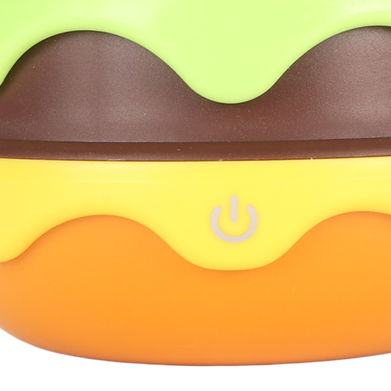 Kids Reading Light Hamburger Style Flexible Gooseneck USB Charge Soft
