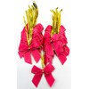 Pack of 24 Satin Bows Christmas Tree 6 cm Satin