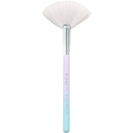 BLEND IT - Makeup Brush I Fan Brush PRO 170 Fan Shaped Brush I Mix of Synthetic Hair and Goat Hair I Wooden Handle I Brass Cap I Durable I Violet Sunset