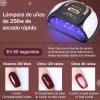 NIBEAUSL Kit De Uñas Lampara De Uñas 256w/57 Led Uv/led