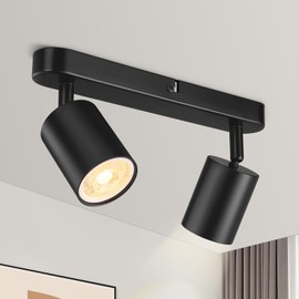 Ledronix Ceiling Spotlight 2 Bulbs Black
