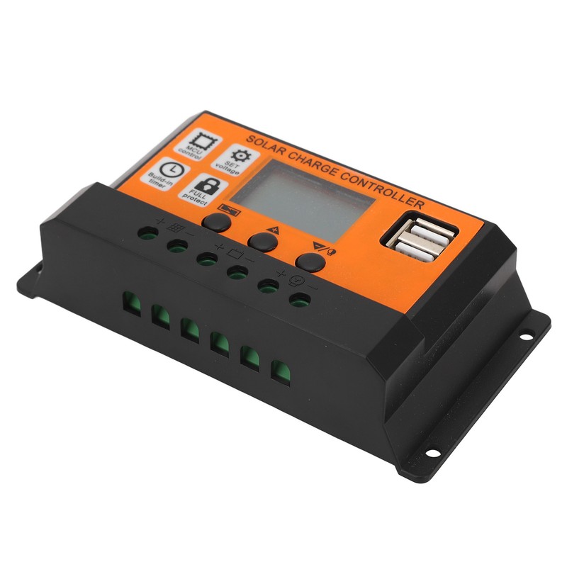 Solar Charge Controller LCD Display 3 Stage Management Solar Panel