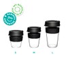 KeepCup Original, Lightweight Plastic Reusable Coffee Cup with Splashproof Sipper