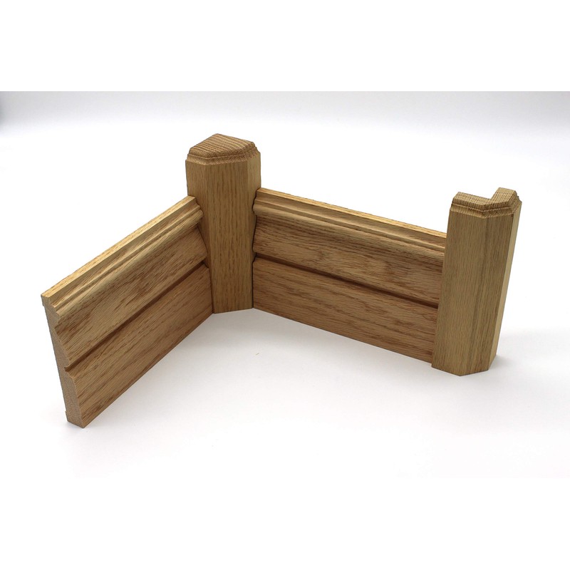 1 3/4" x 1 3/4" x 6" Oak Square Outside