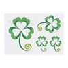 Azeeda 4 x 'Glückskleeblatt' Temporäre Tattoos - Wasserfest, Hautfreundlich &