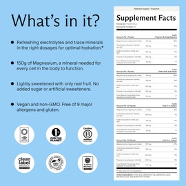Needed. Hydration Support with Electrolytes & Trace Minerals – Electrolytes for Pregnancy & During Lactation - 30 Hydration Packets Lightly Sweetened with Real Fruit, Grapefruit
